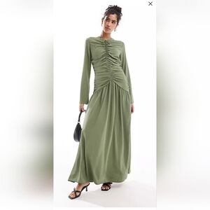 ASOS Design Ruched front maxi dress